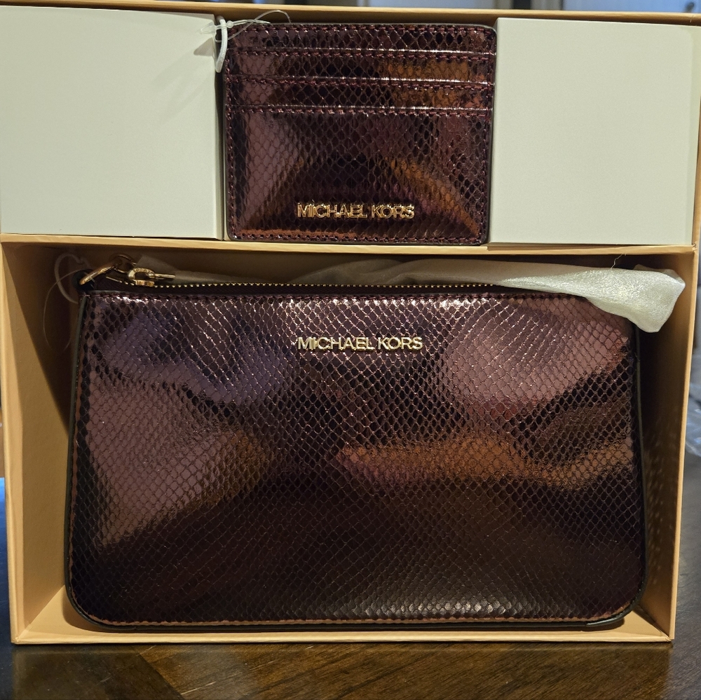 NWT Michael Kors Oxblood Rouge Boxed Set